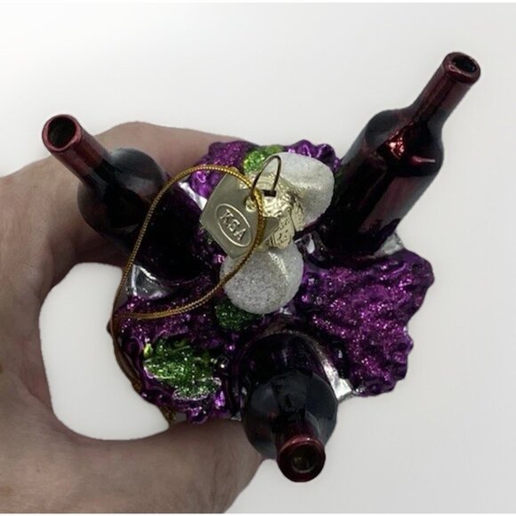 Kurt Adler “My Bucket List” Christmas Ornament Wine Lover Holiday Bar Decor - Picture 5 of 11